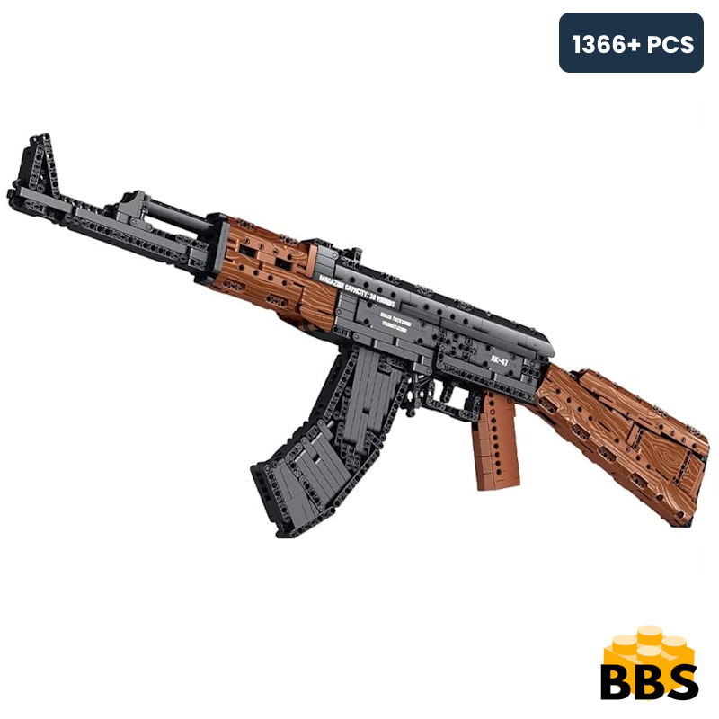Realistic AK-47 Building Block Rifle - SimpleMart
