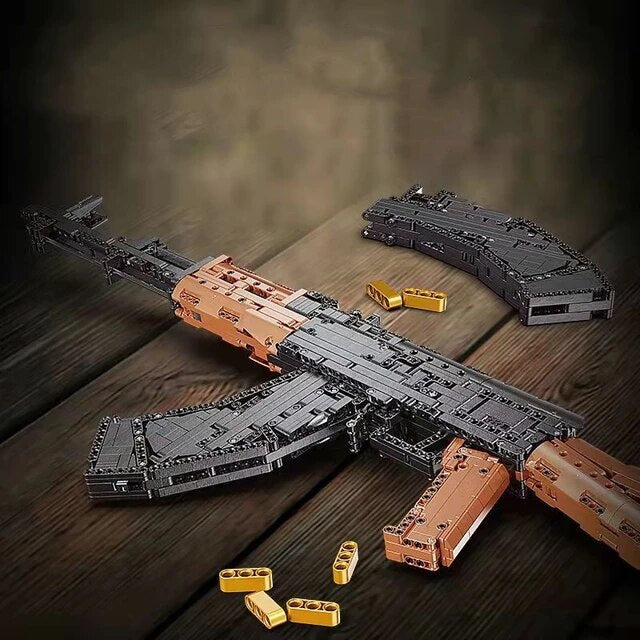 Realistic AK-47 Building Block Rifle - SimpleMart