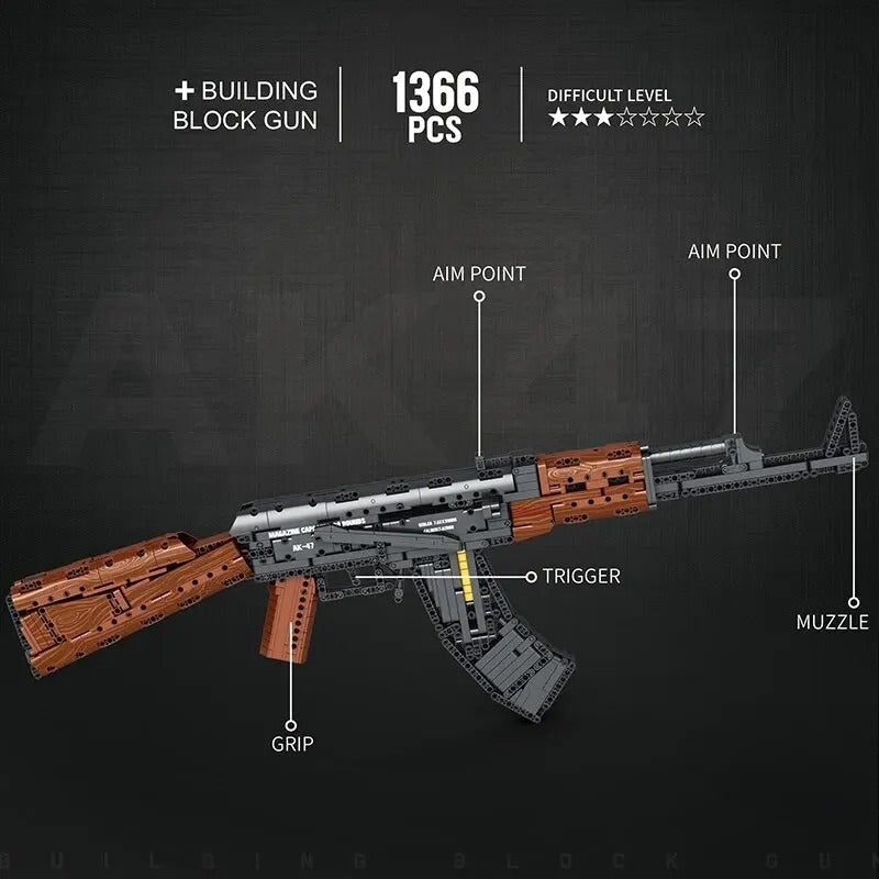 AK-47 Building Block Rifle - SimpleMart