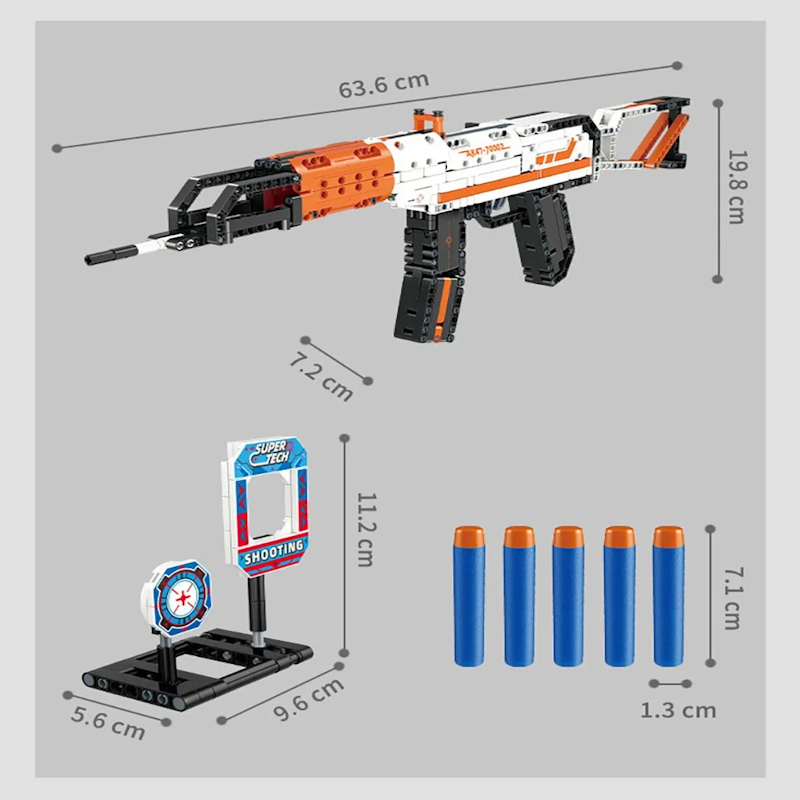 Blaster AK-47 Building Block Rifle - SimpleMart