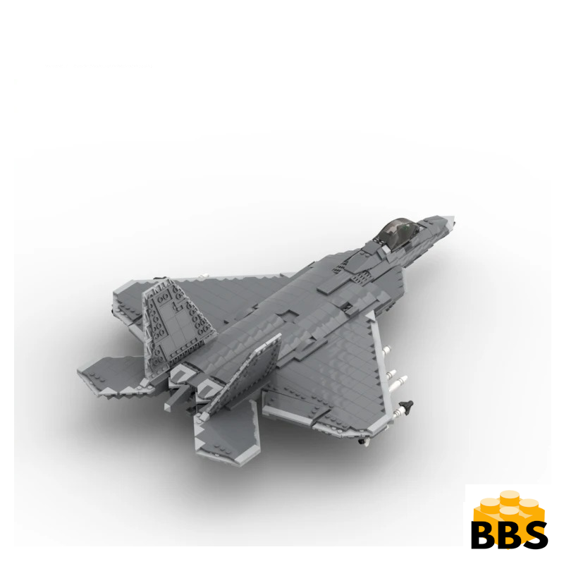 F22 Raptor Building Block Fighter Jet