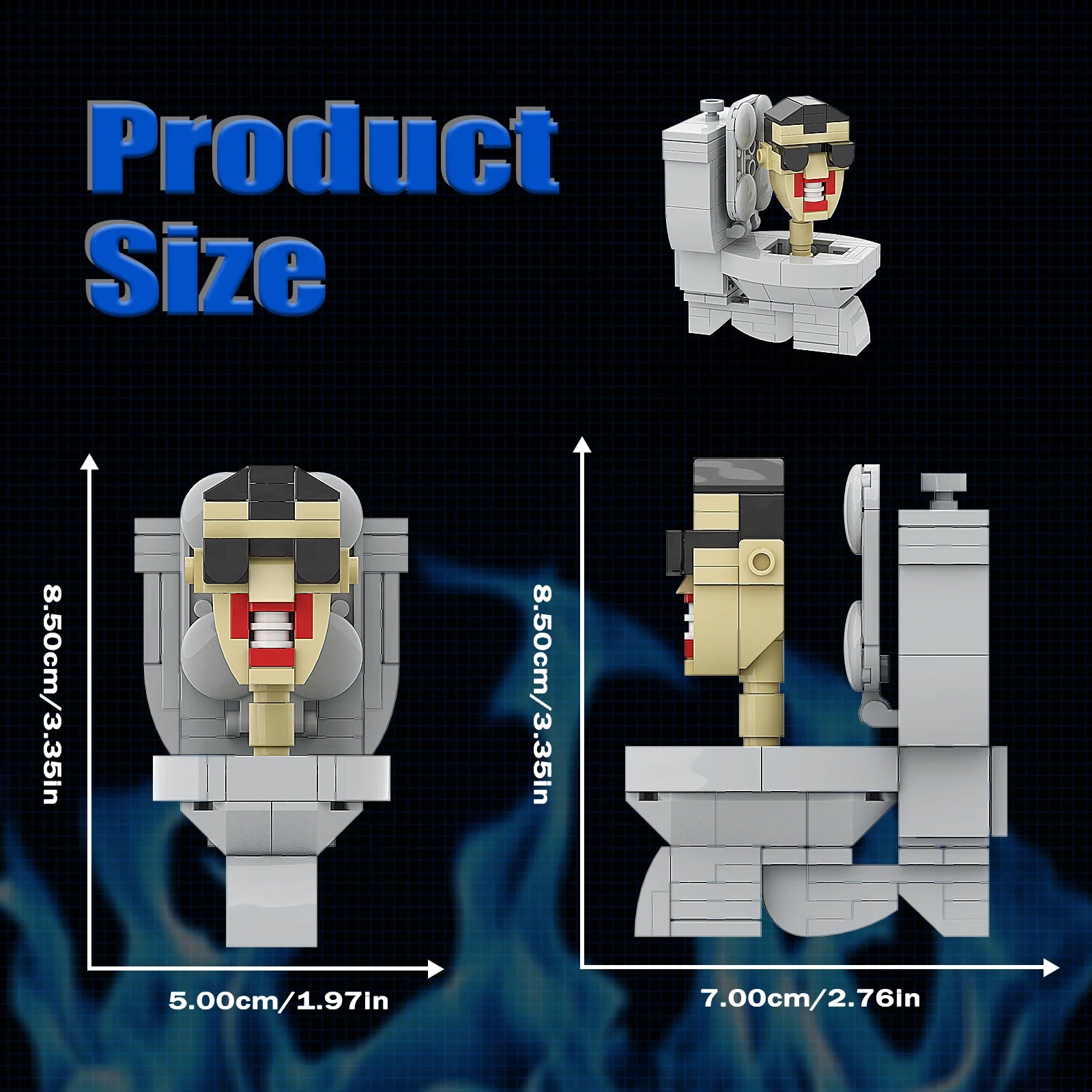 Skibidi Toilet Man Meme Mini Figure Set