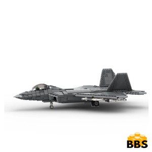 F22 Raptor Building Block Fighter Jet