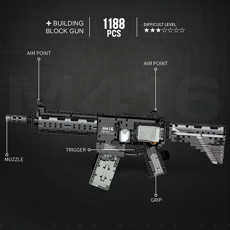 M416 Building Block Gun - SimpleMart